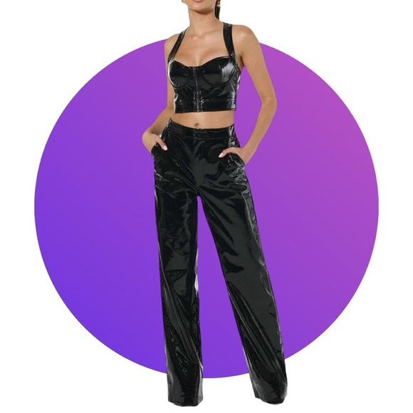 🌼 NWOT Naked Wardrobe Vinyl Corset Top 🌼 - Picture 4 of 10